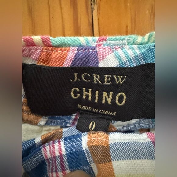 J Crew Plaid Chino Shorts - Picture 3 of 6